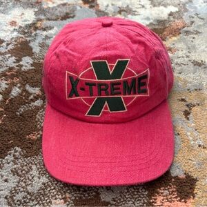 Vintage 90’s Deadstock X-TREME Hat Strap Back Dad Cap Red Extreme Sports X Games